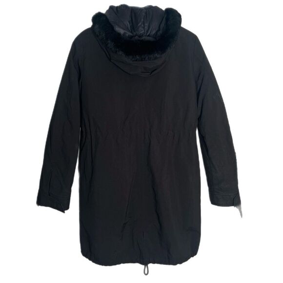 Comptoir Des Cotonniers Black Mid-Length Removable Puffer Lining Jacket - Picture 2 of 7